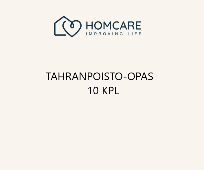 Tahranpoisto-opas 10 kpl