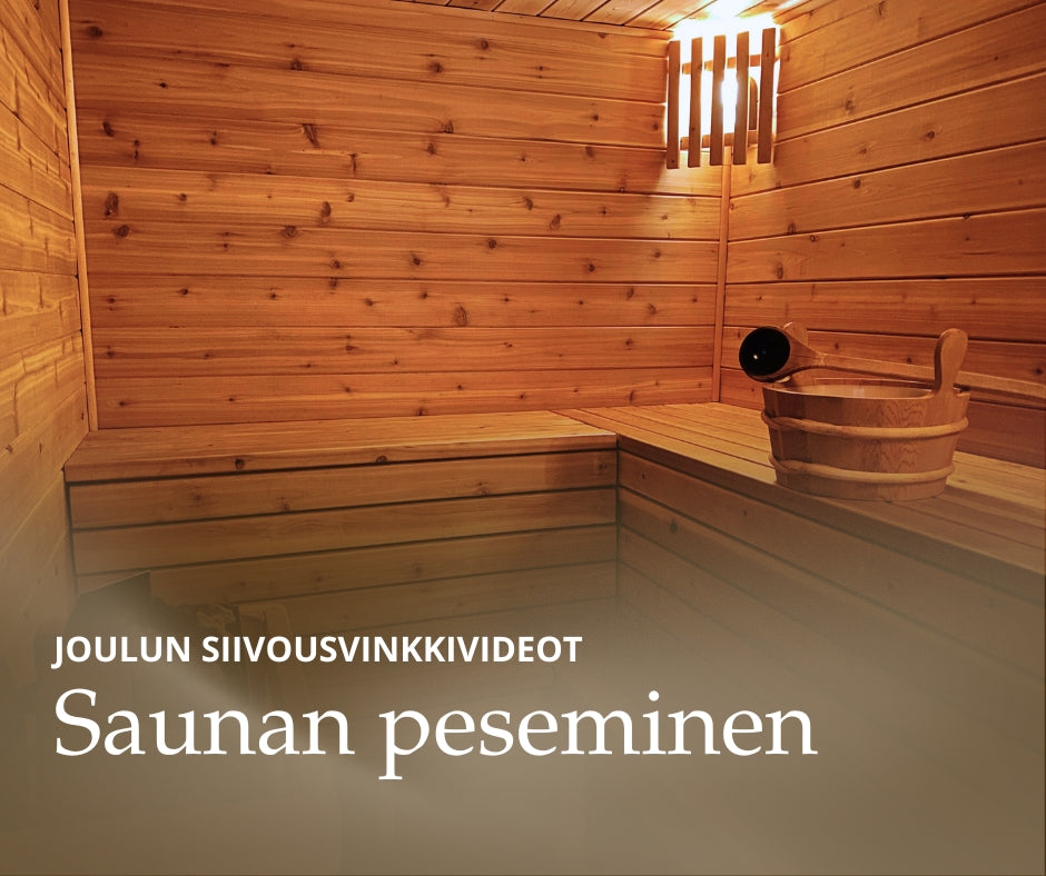 Saunan puhdistaminen